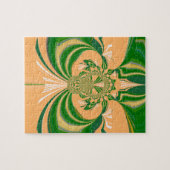 Puzzle Design vert jaune. (Horizontal)