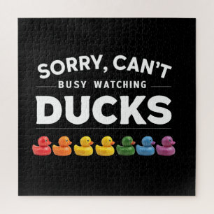Puzzle Désolé, je ne peux pas, je regarde les canards