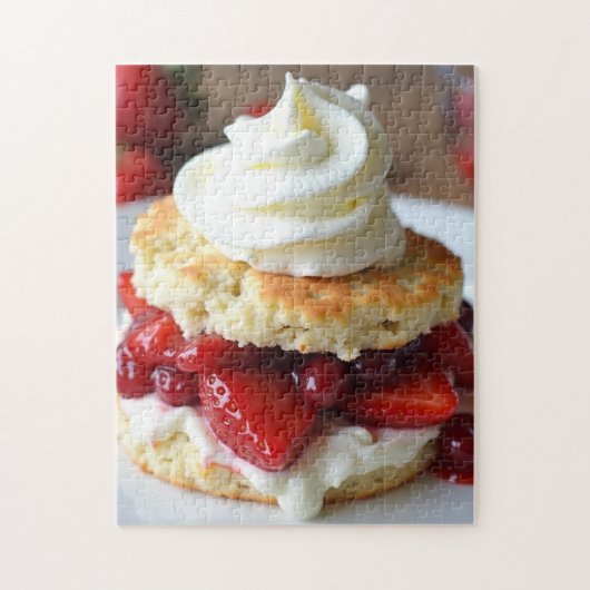 Puzzle Dessert Gâteau à la fraise (Vertical)