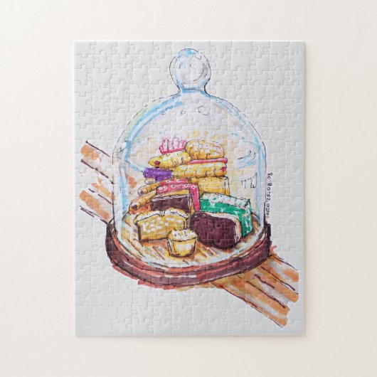 Puzzle Desserts Sous Dôme De Verre (Vertical)