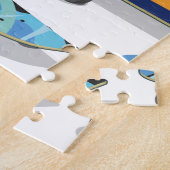 Puzzle Dessin animé de skateboard. (Côté)