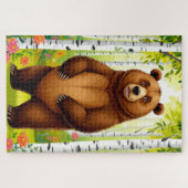 Puzzle Dessin animé d'ours brun mignon (Horizontal)