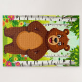 Puzzle Dessin animé d'ours brun mignon (Horizontal)