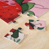 Puzzle Dessin animé fraise (Côté)