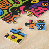 Puzzle Dessin animé funky (Côté)