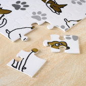 Puzzle Dessin animé Jack Russell Terrier Difficile (Côté)
