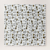 Puzzle Dessin animé Jack Russell Terrier Difficile (Horizontal)