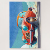 Puzzle dessin animé voiture pour enfants mignonne (Vertical)