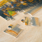Puzzle Dessin au pastel du Long Marché de Danzig avec égl (Côté)