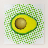 Puzzle Dessin Avocado de style vintage (Horizontal)