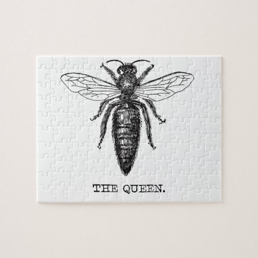 Puzzle Dessin classique de l'illustration de Queen Bee (Horizontal)