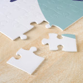 Puzzle dessin d'art affiche d'une femme buvant du café (Côté)