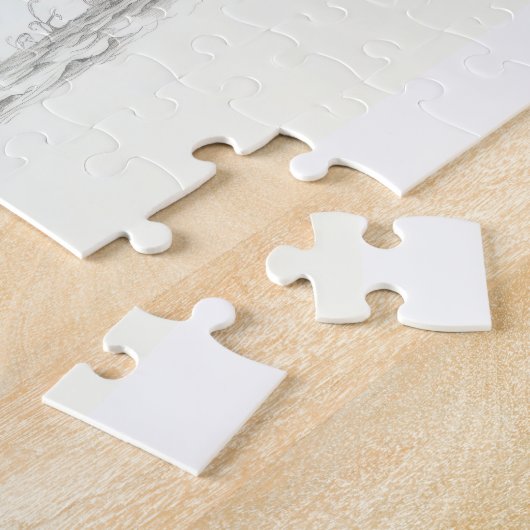 Puzzle Dessin de baleines (Côté)