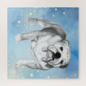 Puzzle dessin de Bulldog anglais (Horizontal)