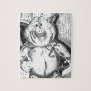Puzzle Dessin de charbon animal farci de pin