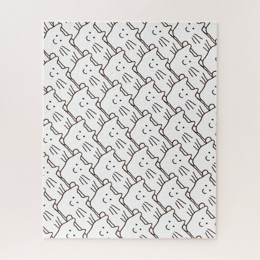 Puzzle Dessin de chat simple de dessin animé (Vertical)