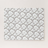 Puzzle Dessin de chat simple de dessin animé (Horizontal)