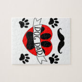 Puzzle Dessin De Chien Papa Paw Et Red Heart (Horizontal)