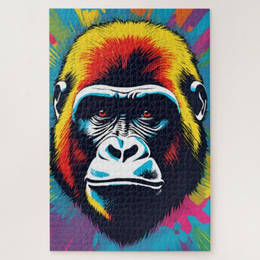 Puzzle Dessin de dessin de peinture Gorilla Pop (Vertical)