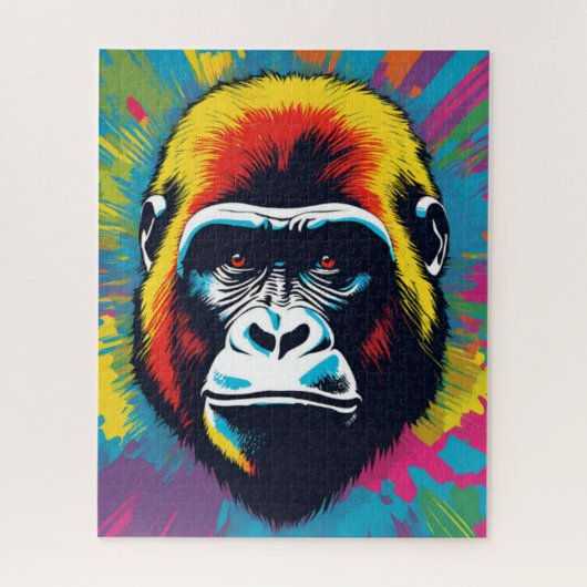 Puzzle Dessin de dessin de peinture Gorilla Pop (Vertical)