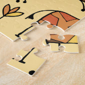 Puzzle Dessin De Giraffe, Amusant Design Sans Fil. (Côté)