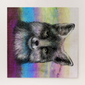 Puzzle Dessin de la face Fox (Horizontal)