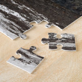 Puzzle Dessin de lave chaude du cratère du volcan en érup (Côté)