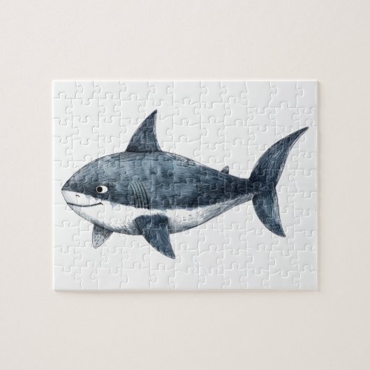 Puzzle Dessin de requin Petit (Horizontal)