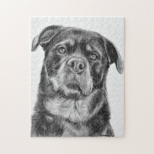 Puzzle Dessin de rottweiler (Vertical)