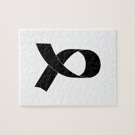 Puzzle Dessin de ruban noir (Horizontal)