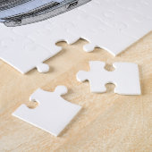 Puzzle Dessin de style crayon bleu Dodge Challenger (Côté)