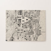 Puzzle Dessin d'encre de stylet Leiden South Hollande Pay (Horizontal)