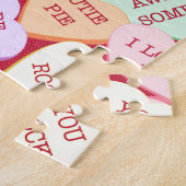 Puzzle Dessin des coeurs de bonbons (Côté)