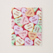 Puzzle Dessin des coeurs de bonbons (Vertical)