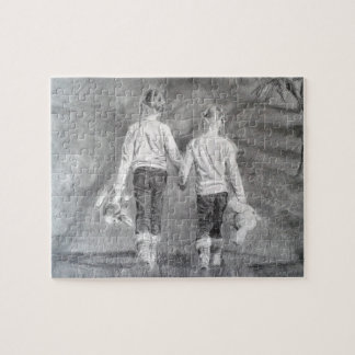 Puzzle Dessin des soeurs