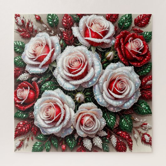 Puzzle Dessin floral orné et complexe (Vertical)