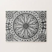 Puzzle Dessin géométrique noir et blanc (Horizontal)