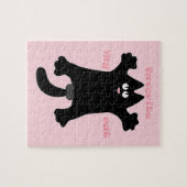 Puzzle #dessin humoristique #drôle #chat jeter un oreille (Horizontal)