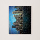 Puzzle Dessin photo Skyline de Boston (Vertical)