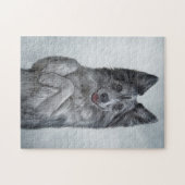 Puzzle Dessin race de chien Bordure Collie (Horizontal)