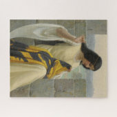 Puzzle Dessiner le drapeau standard (Femme médiévale) (Horizontal)