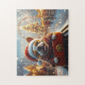 Puzzle Dessous de verre à rouleaux pour chien Bull Terrie (Vertical)