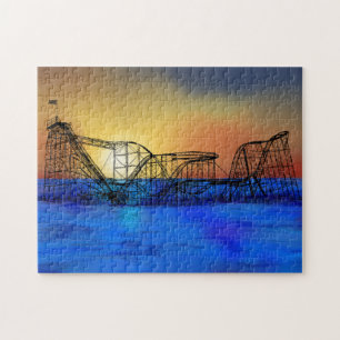 Puzzle Dessous de verre à rouleaux Seaside Heights