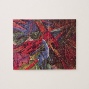 Puzzle Destins des animaux de Franz Marc, Art cubiste vin