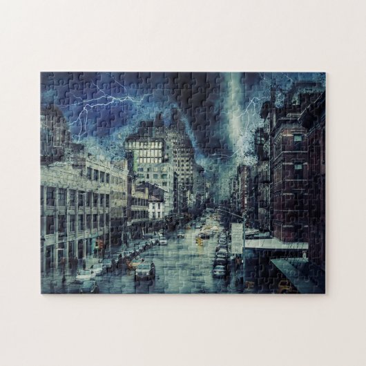 Puzzle Destruction de la ville par tempête (Horizontal)
