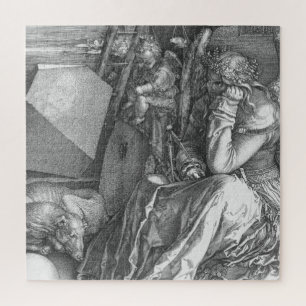 Puzzle Détail de Melancholia I par Albrecht Dürer (1514)