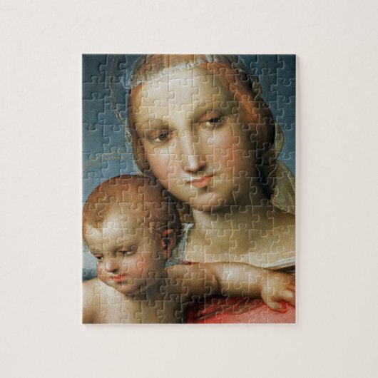 Puzzle Détail de <Virgin and Child> Attribué à Rapha (Vertical)