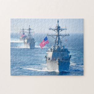 Puzzle DÉTROYEUR DE MISSILES GUIDÉS - DDG-102 (11x14 POUC