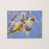 Puzzle Deux abeilles heureuses de miel recueillant le (Horizontal)