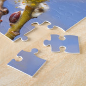 Puzzle Deux abeilles heureuses de miel recueillant le (Côté)